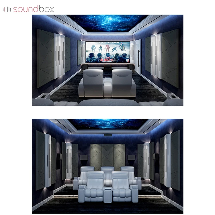 Eco-friendly acoustic wall panel sound absorbing decorative fabric polyester fiber acoustic panels