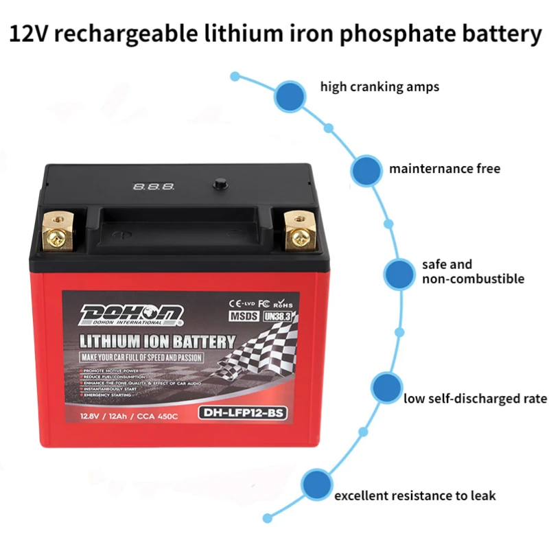 motorcycle battery price in pakistan replacement Lifepo4 lithium battery for Motorcycle Engine starting battery