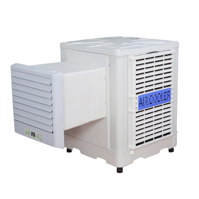 Солнечный Dc 12v Ac 220v 8000cmh настенный вентилятор испарительного воздушного охладителя с