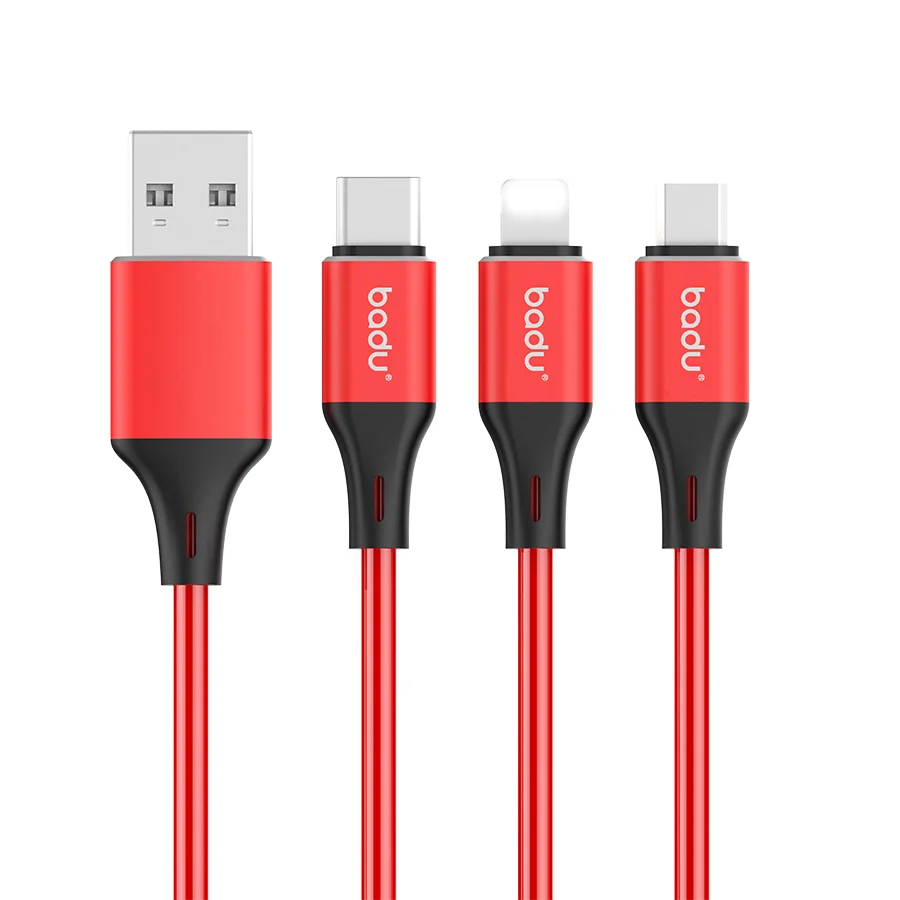 Badu лидер продаж высококачественный Micro Usb-кабель 1 м передачи данных из ПВХ для Android и