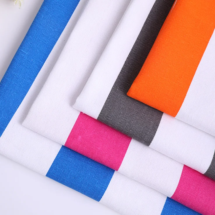 
Stripe print canvas fabric Upholstery fabric for sofas,curtain,bags... 