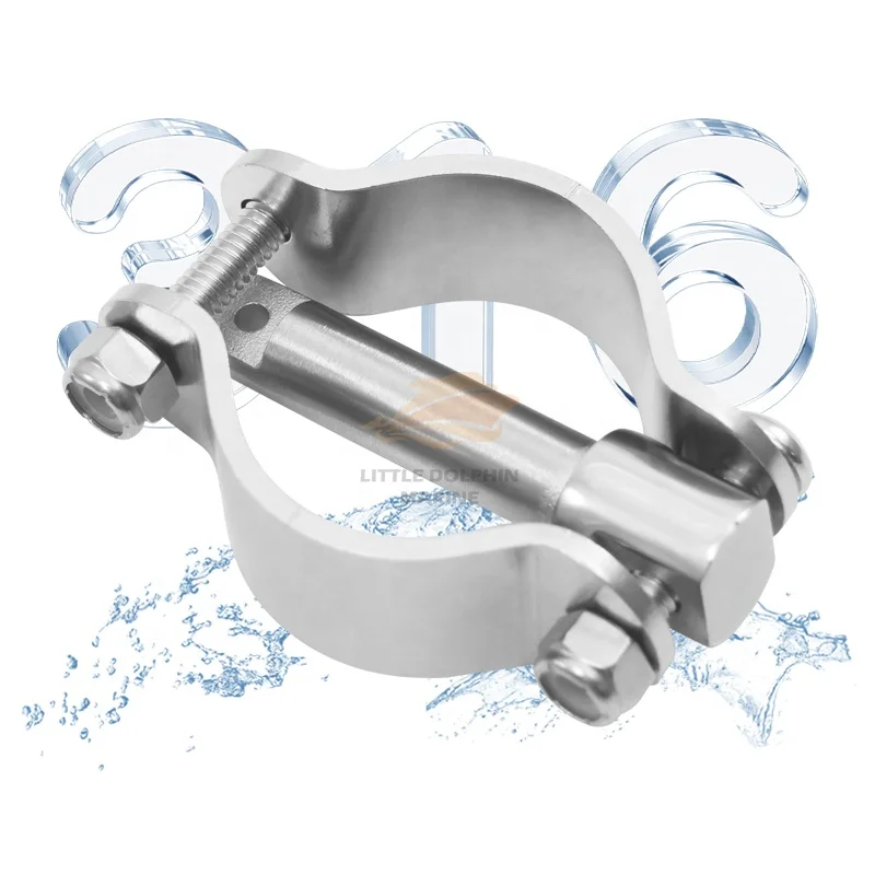 Little Dolphin Marine 316 Stainless Steel Clamp on Oarlocks or Rowlocks