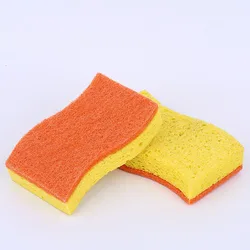 Sponge Powerful Kitchen Cleaning Polyurethane Yellow OEM Color Feature Eco Material Pad Origin Dishes Free Quality GUA ODM