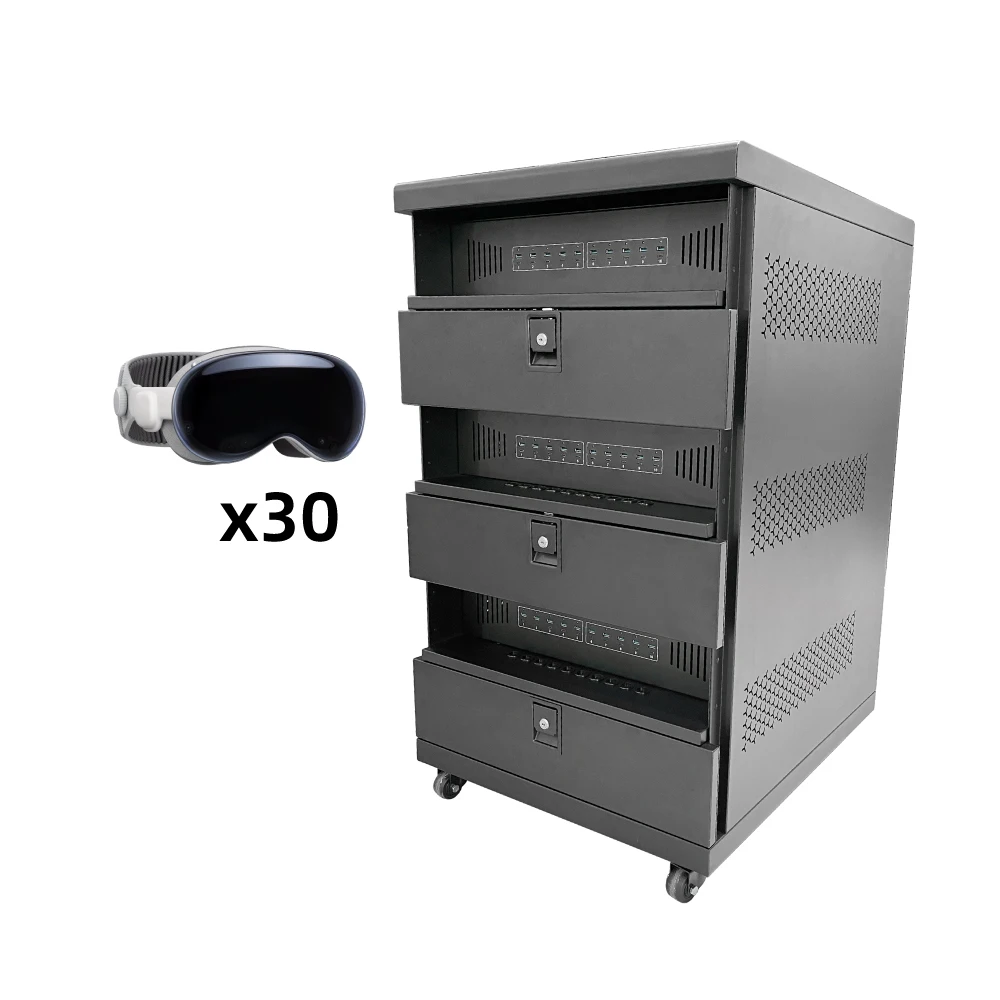 Manufacturer 30 Units VR Charging Cart VR Headset Charging Cabinet School Equipment VR Power Cart