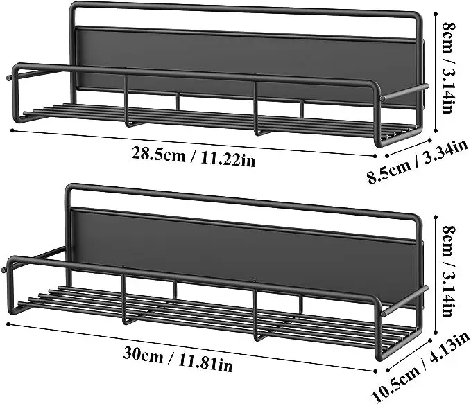 Multifunctional Cross-Border Magnetic Shelves Hooks Household Kitchen Refrigerator Washing Machine Side Hanging Storage Rack