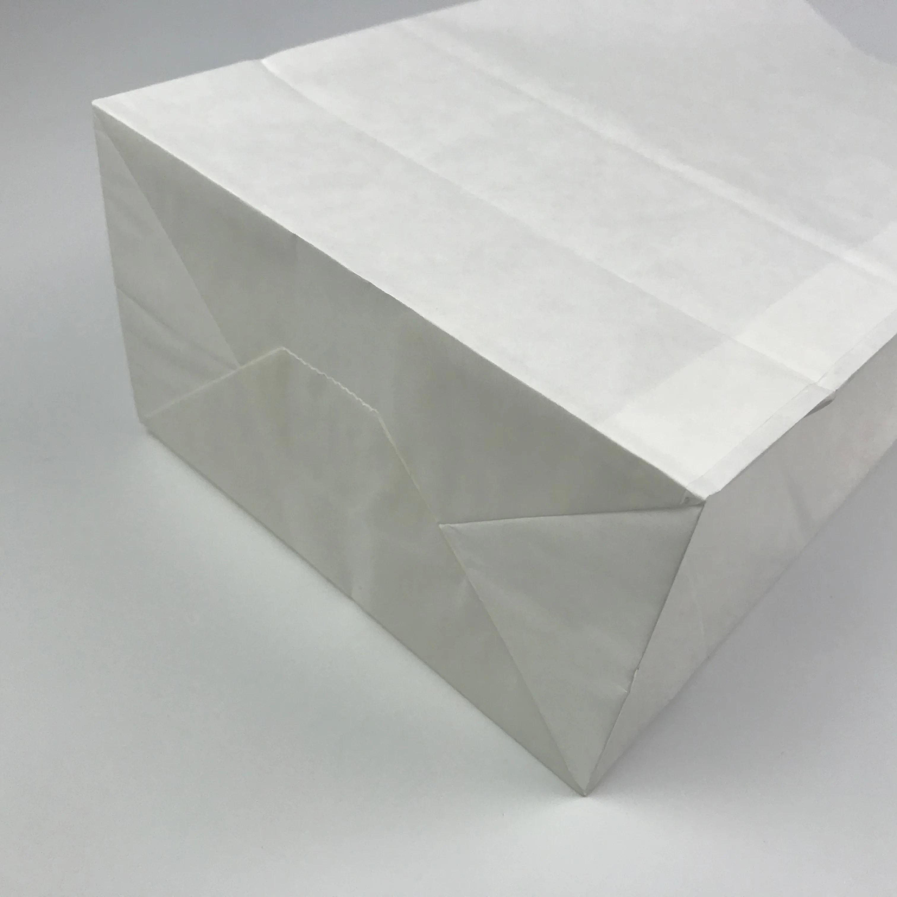 Recyclable Grease Proof Grocery Bags Paper Bag Oil Grease Proof Package Food Delivery White Kraft Paper Sandwich Bag Heat Seal