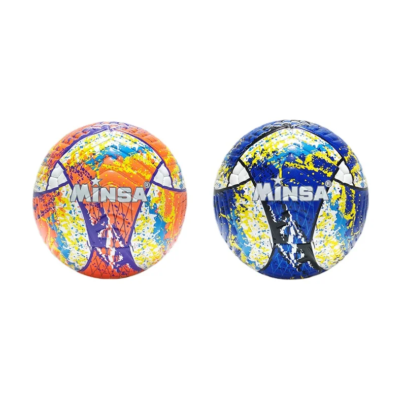 B7447 MINSA Professional Size 5 TPU Textured Thermal Bonded Molten Football Hot Sale Soccer Ball for Training and Match