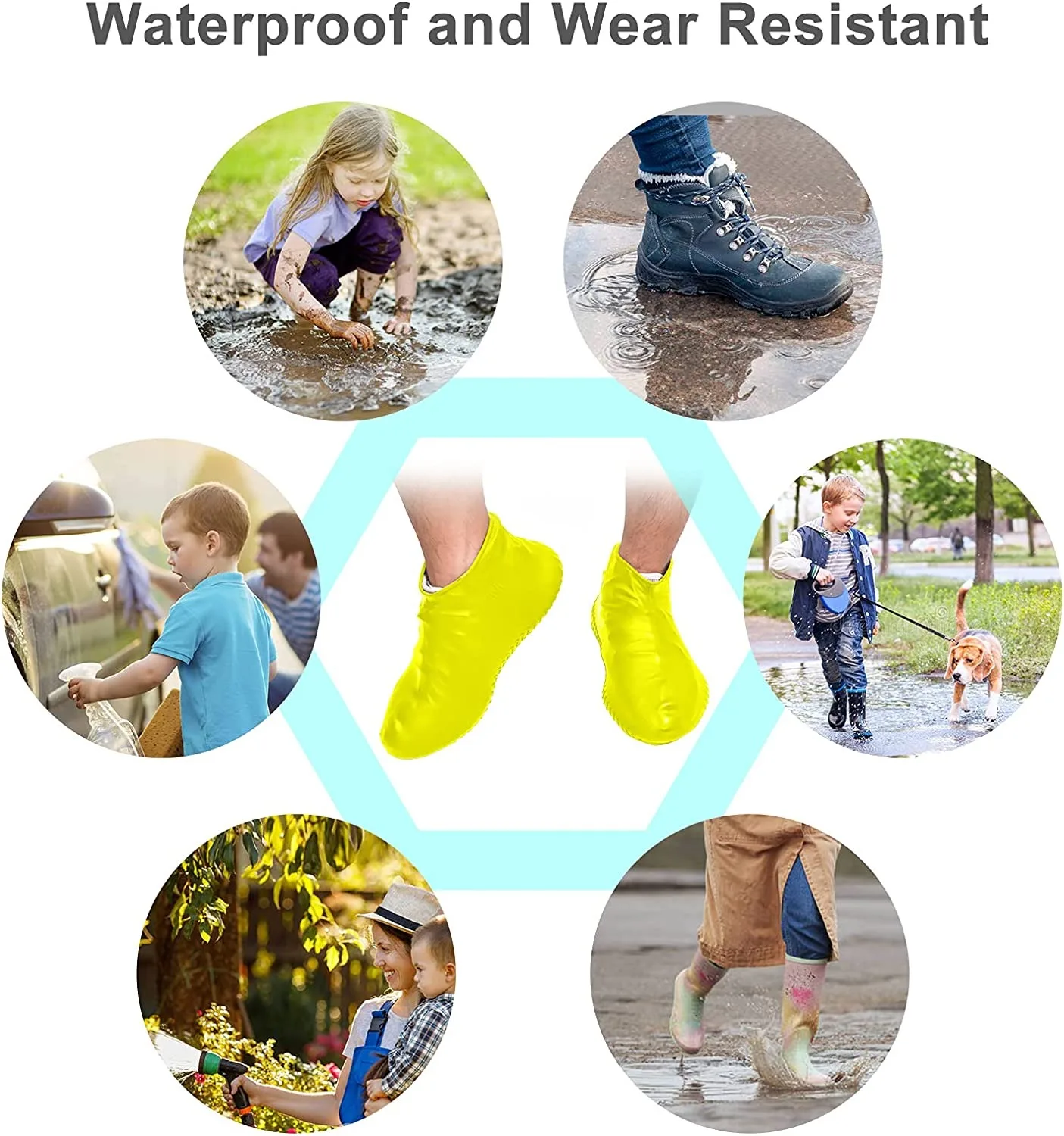 Factory Wholesale Silicone Cover Shoes Rain Boots Protectors Rubber Shoe Different Size for Women Men