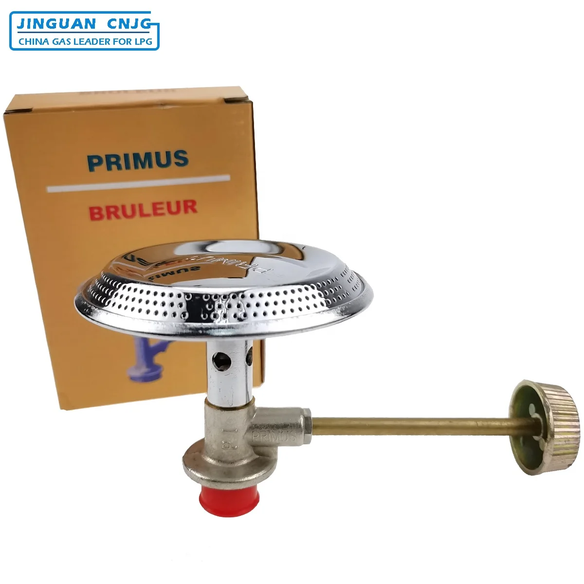 CNJG Hot Selling Cooktop PRIMUS Burner with Brass Valve Silver Portable Cast Iron LPG Gas Cooktops Single Burner