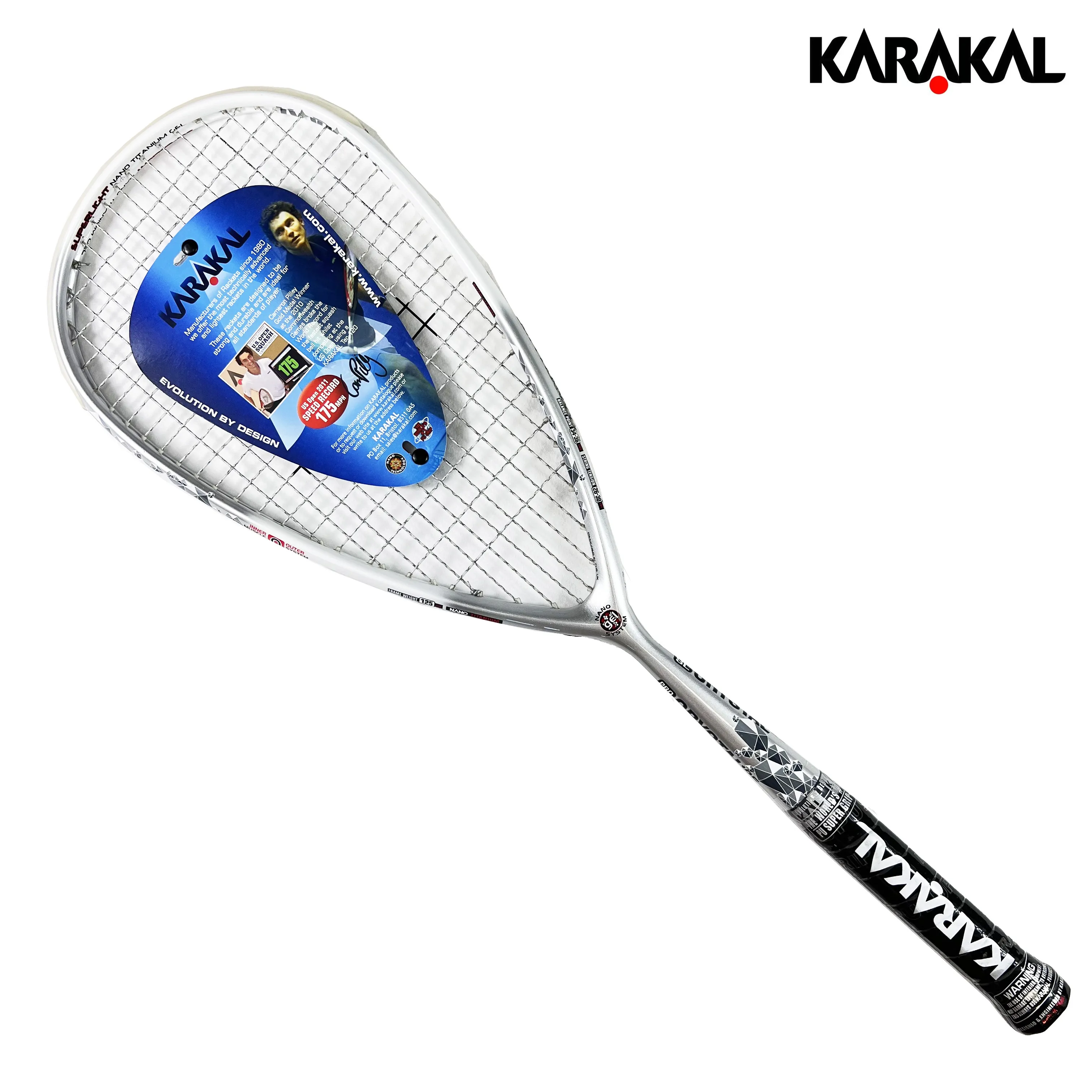 Graphite squash rackets