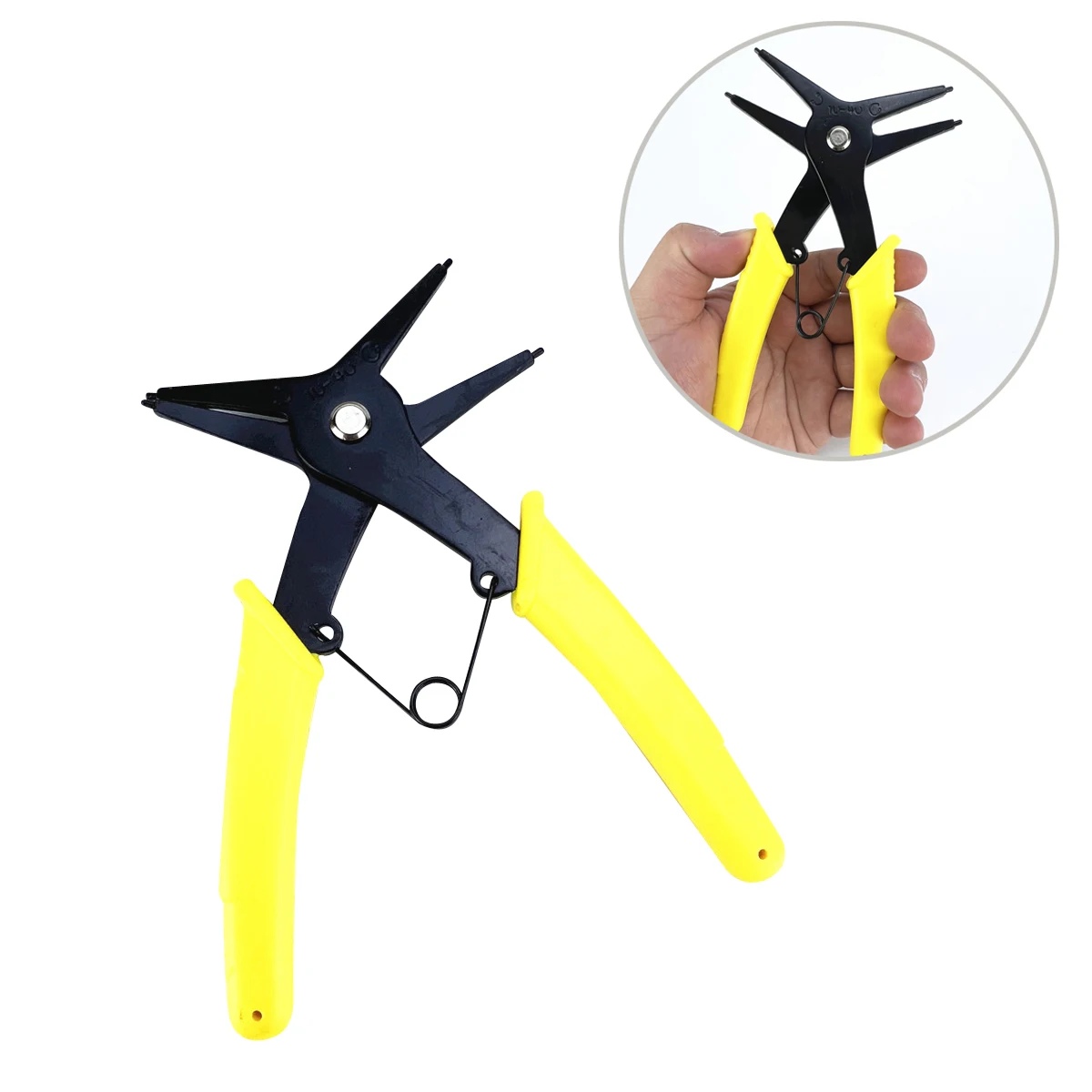 Two in one retaining ring pliers disassembly and assembly tool snap ring inner and outer snap ring pliers