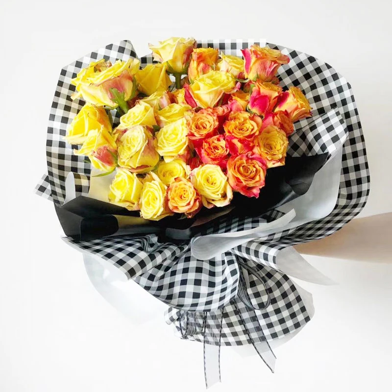 Aluminum tube hand cream flowers tissue eco friendly wrapping paper