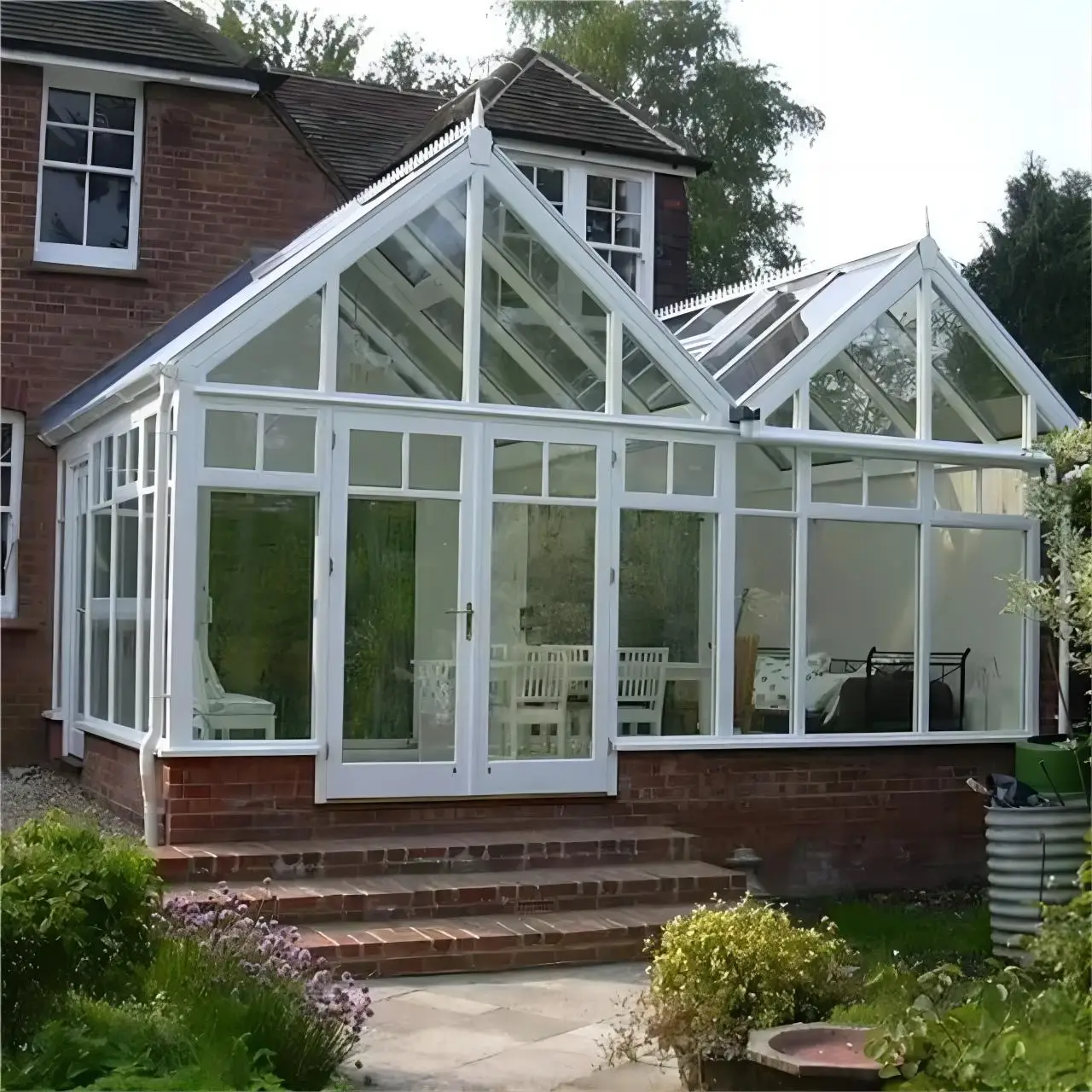 Outdoor Customized Size Modern Aluminum Glass House Winter Garden Sunroom