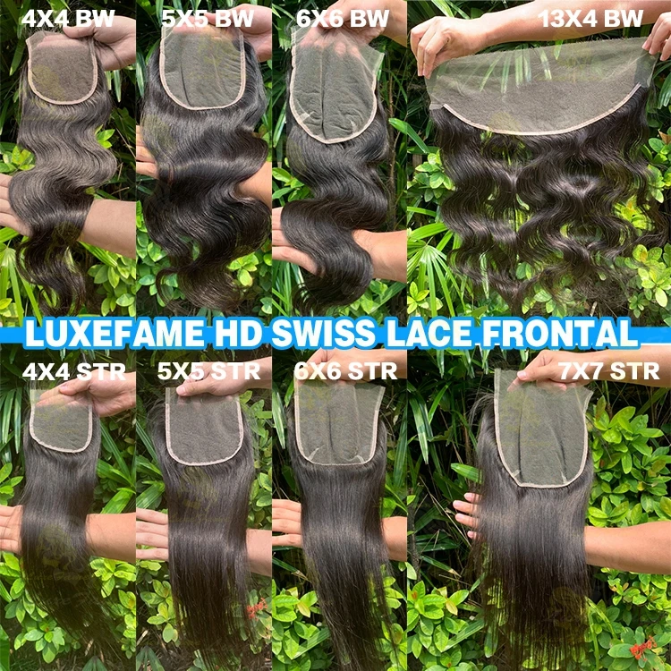 
Wholesale human hair 13x6 HD Transparent Lace Frontal Closure,Film Transparent Swiss Lace Frontal,5x5Thin HD Lace Frontal Vendor 