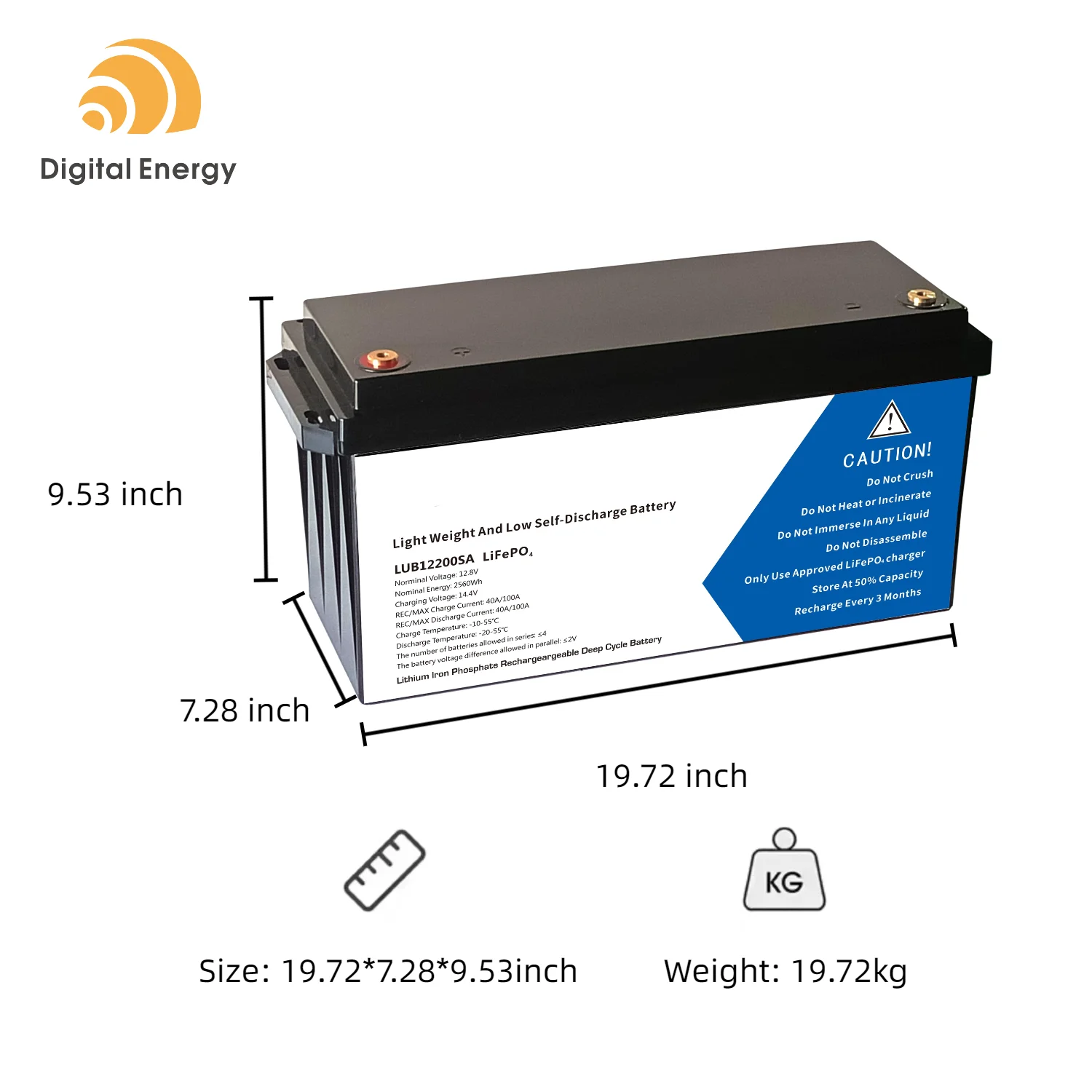 12V200Ah Lifepo4 аккумулятор высокой емкости 200Ah литиевые батареи для RV/электромобилей