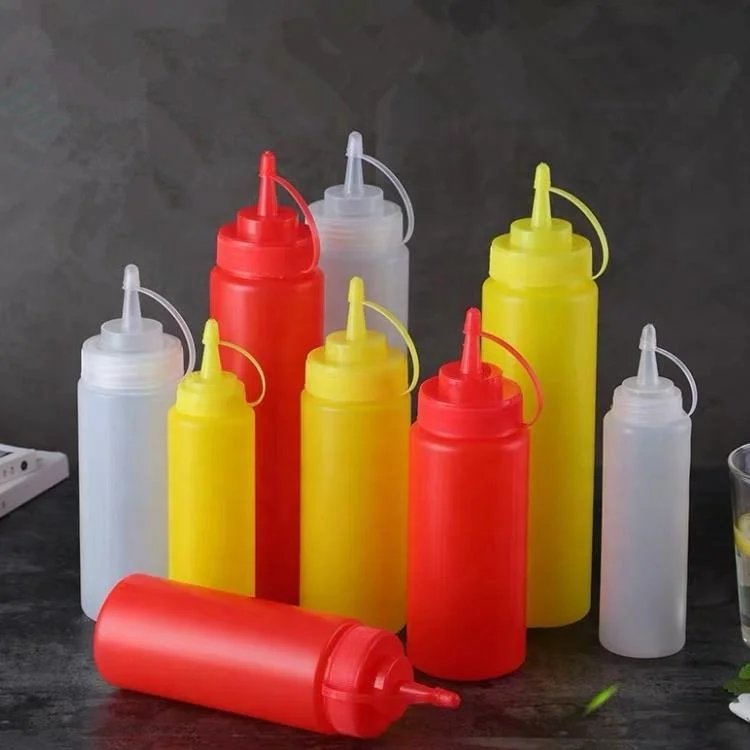 Multipurpose  Plastic Squirt Bottle Squeeze Condiment Bottle with Discrete Measurements