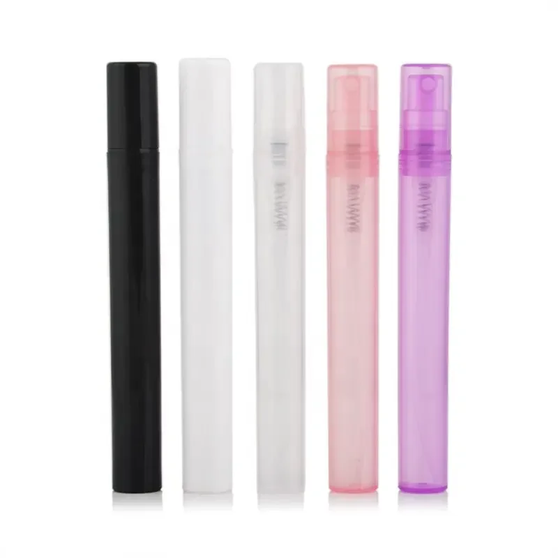 Factory Price Custom Colorful Pen Spray Bottle 10 ml Matte Black Pink Plastic Perfume Spray Bottles