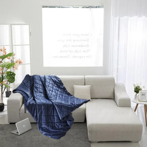 Natural Viscose Bamboo Micro Pockets 152X203 Weighted Blanket
