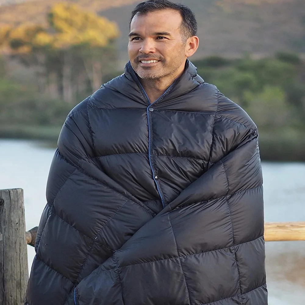 Outdoor multifunctional camping blanket lightweight portable down blanket