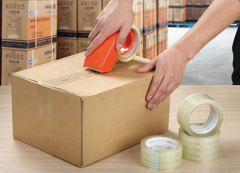 Factory price low noise super clear bopp packing tape adhesive carton sealing tapes
