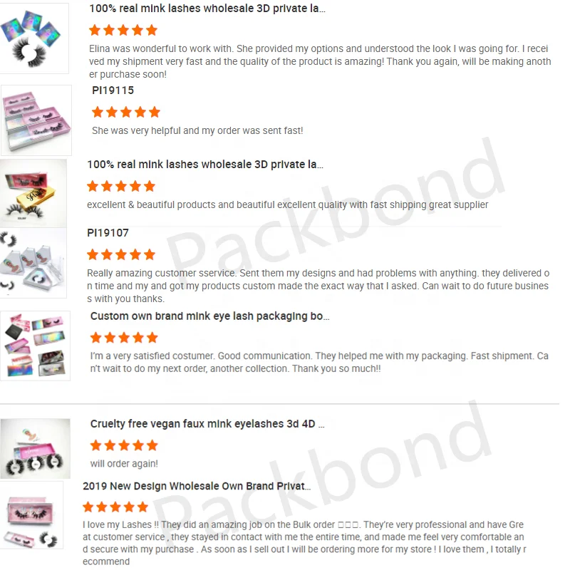 
Qingdao factory wholesale mink lashes with empty glitter custom eyelash packaging box 