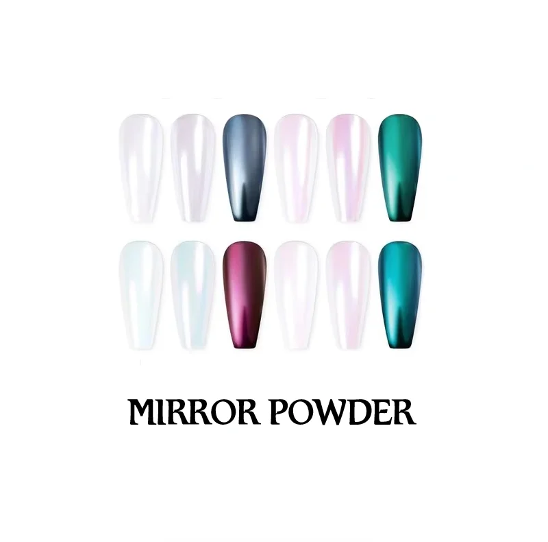 Горячая распродажа металлический Серебряный эффект хромированная пудра Волшебная смола зеркальная для ногтей со специальной скидкой зеркало лунного света