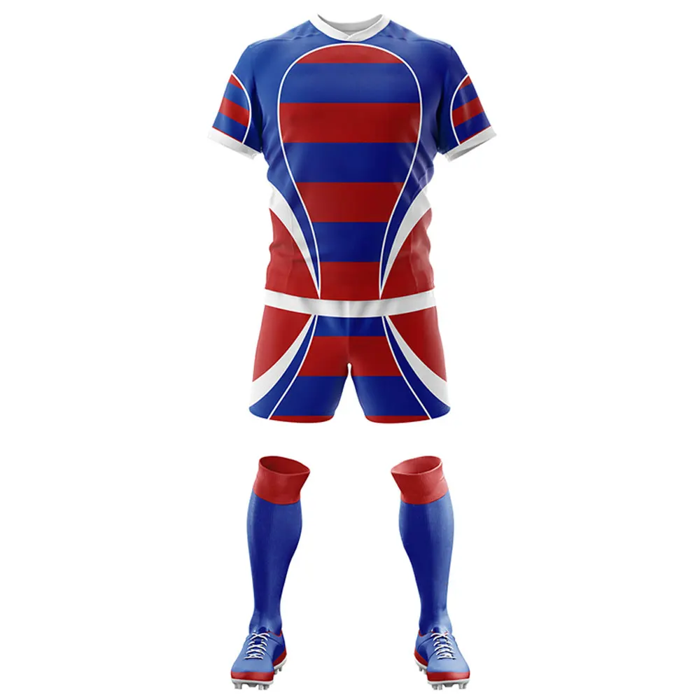 RUgby Yellow Quick Dry Custom Logo Football Wear Shorts Boots Rugby Uniform