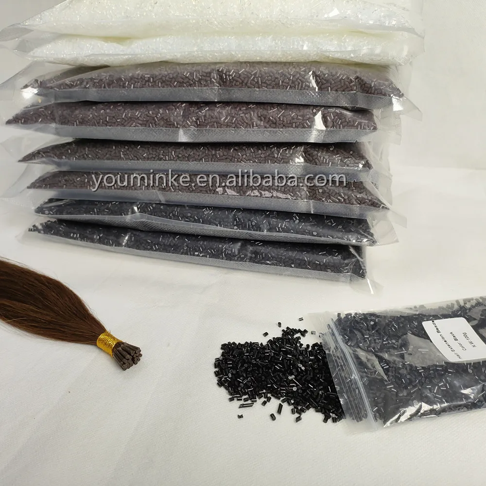 Keratin hair bonding glue 100% italian keratin glue grain for Keratin hair extension