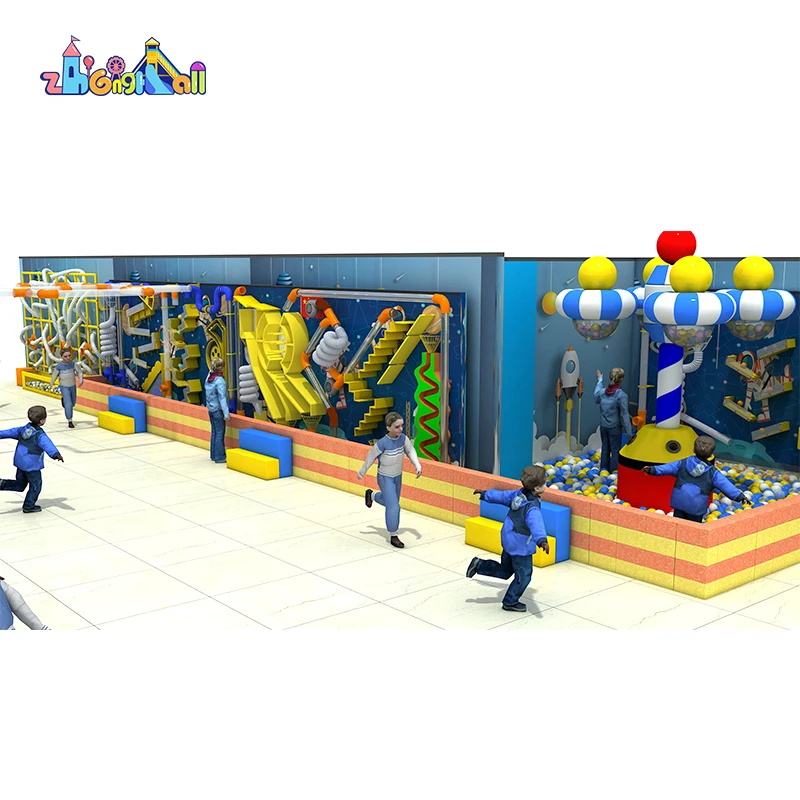 High quality indoor kid playground  interactive game wall equipment of commercial indoor for sale