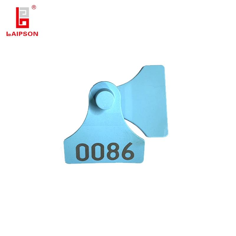 TOP TPU Shovel visual pig goat cattle ear tag with printing number for farm