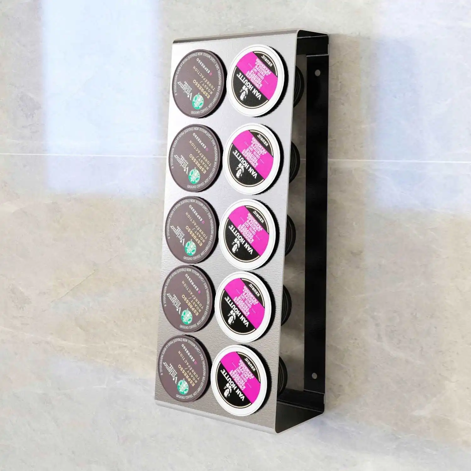 Dolce gusto tassimo coffee  storage wall mounted Stainless steel K Cup coffee capsule pods holder