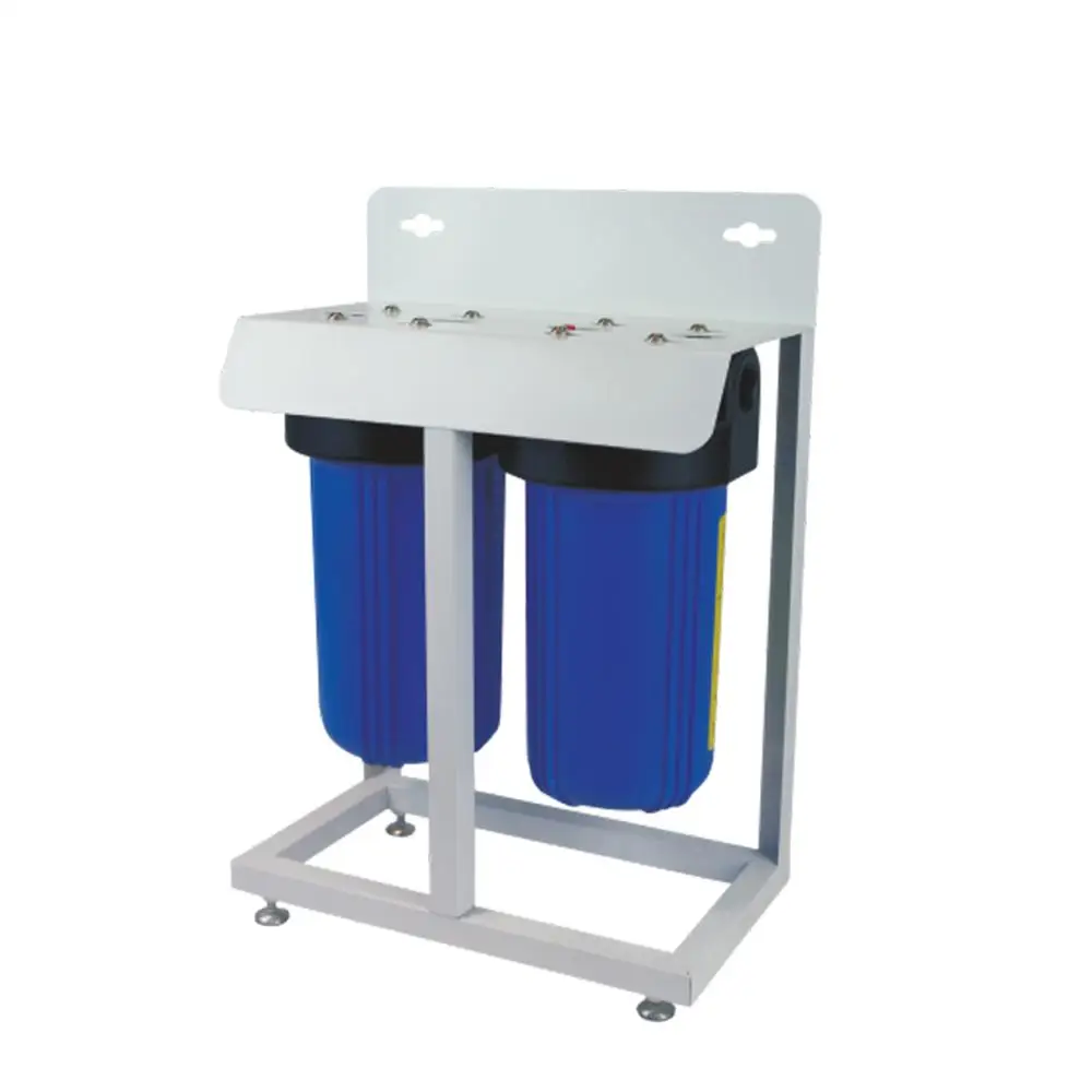 Whole House 2 Stage Water Filter System Big Blue Housing Water Purifier Without Electricity
