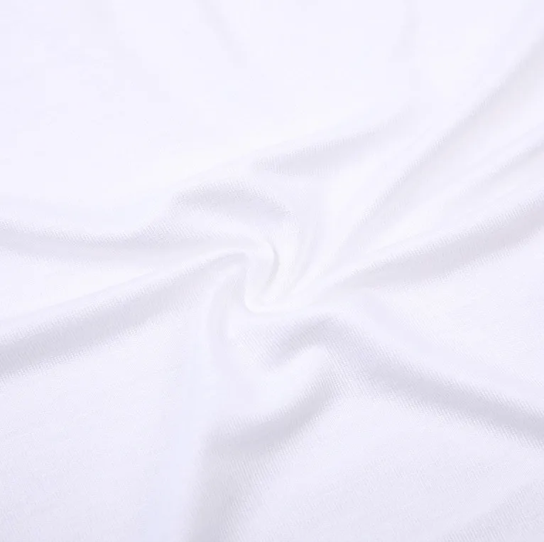 White 180g spandex jersey bamboo fiber T-shirt vest camisole casual wear sportswear fabric