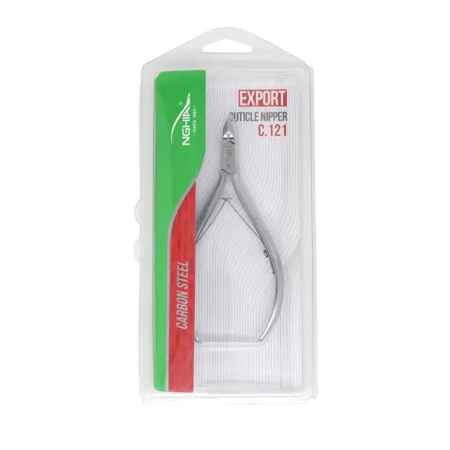 NGHIA EXPORT Wholesale Custom Logo Professional Stainless Steel Vietnam Manicure Full Jaw C.121 Cuticle Nipper For Nails