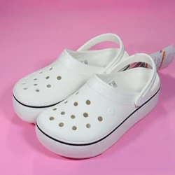 Women Hole Shoes Summer Slippers Indoor Outdoor Baotou Slippers Breathable Non-slip Garden Beach Leisure Shoes Fashion FlipFlops