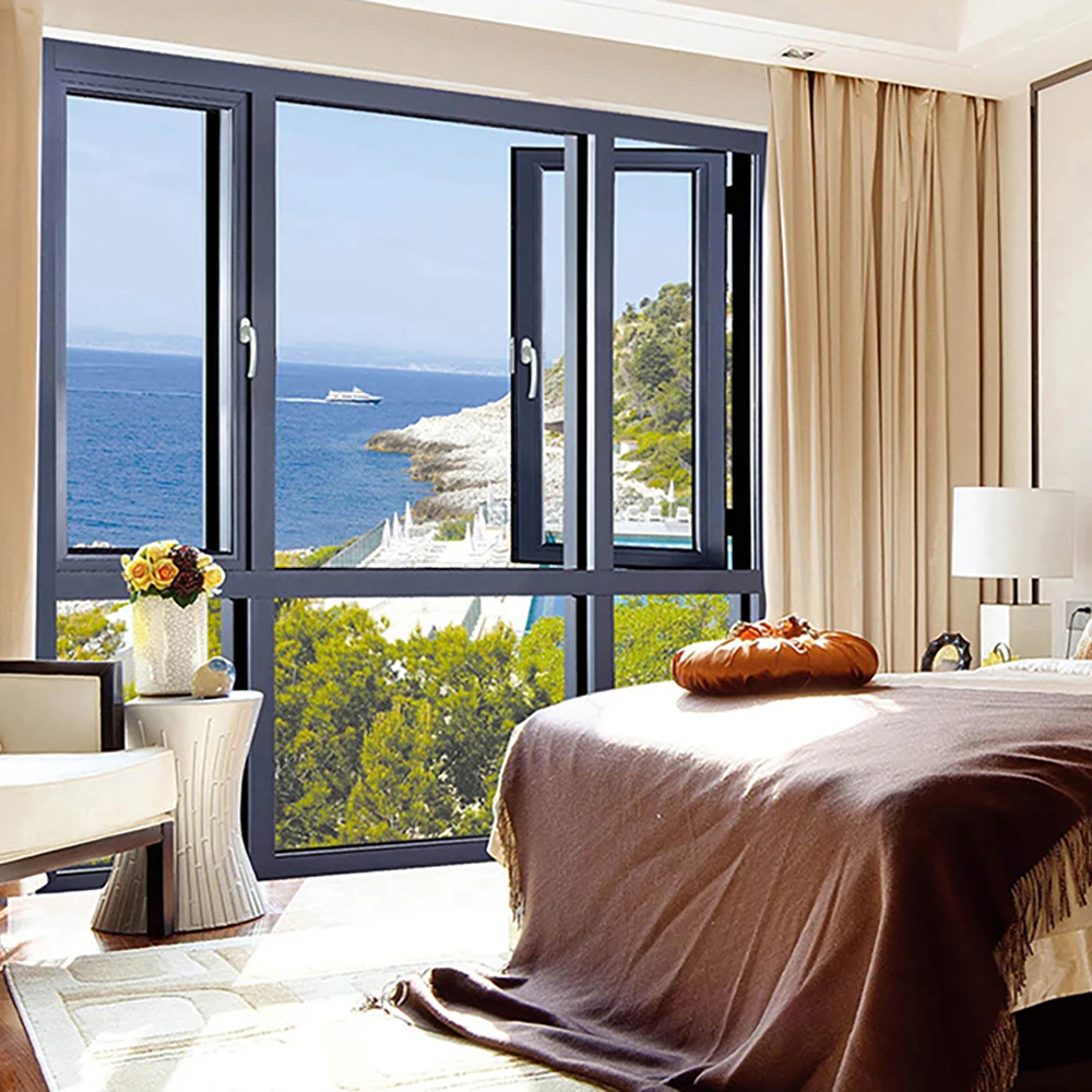 Casement Aluminum Metal Indian Window Design Latest Window Design