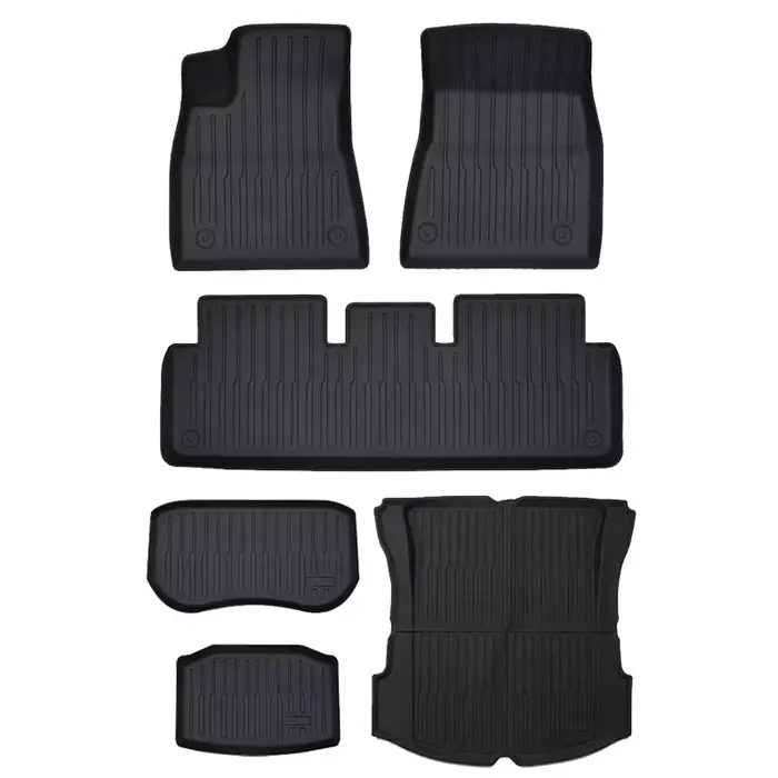 Model 3 Y Luxury 3D TPE Car Floor Mat All Weather 2020-2023 Carpet Cover Front Rear Trunk Mat Set For tesla 2022 2023