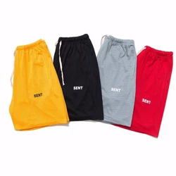 Finch garment summer thin breathable sports running half pants mens loose drawstring mesh basketball shorts