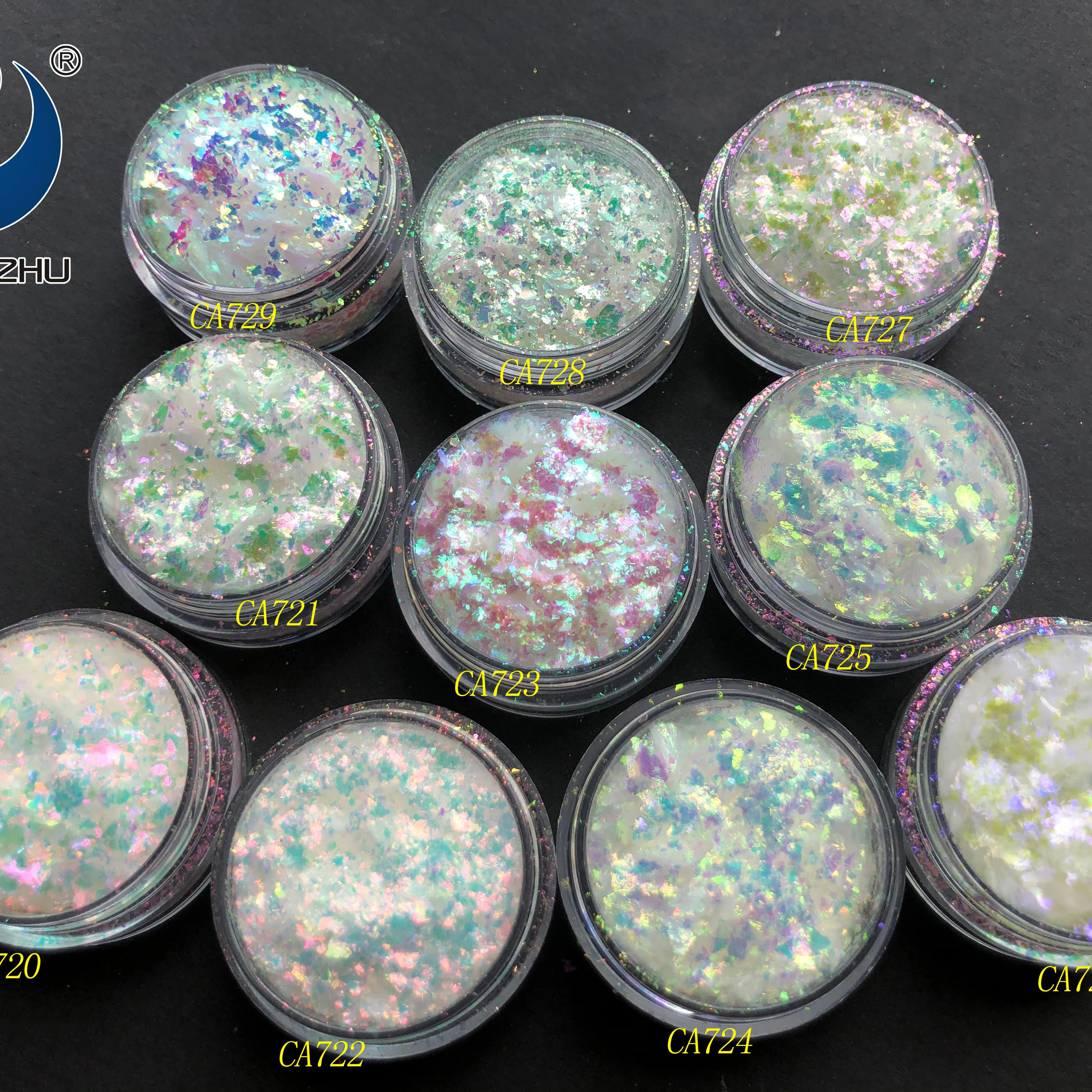 hot sale CA720 series cosmetic makeup eye shadow transparent chameleon flakes aurora mermaid color shifting flake