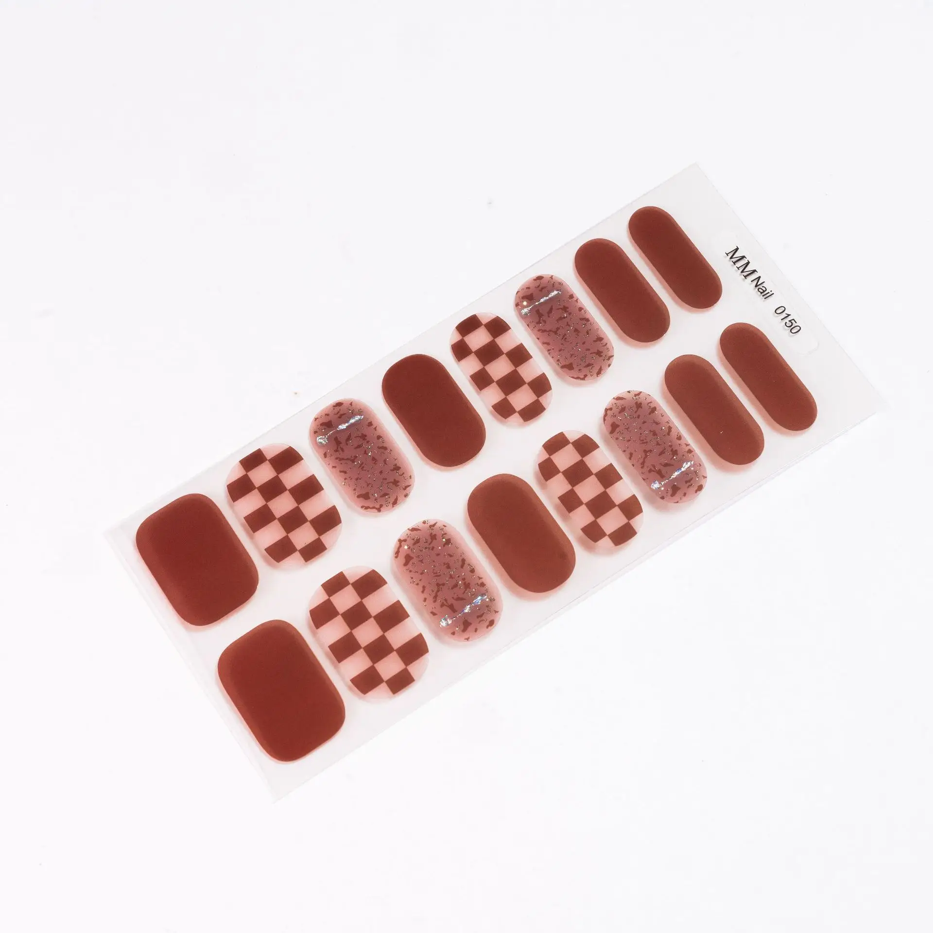 Custom UV Gel Nails Semi Cured Nail Polish Sticker Wraps Strips Wholesale Full Cover Imitation diamond UV Gel Nail polish film