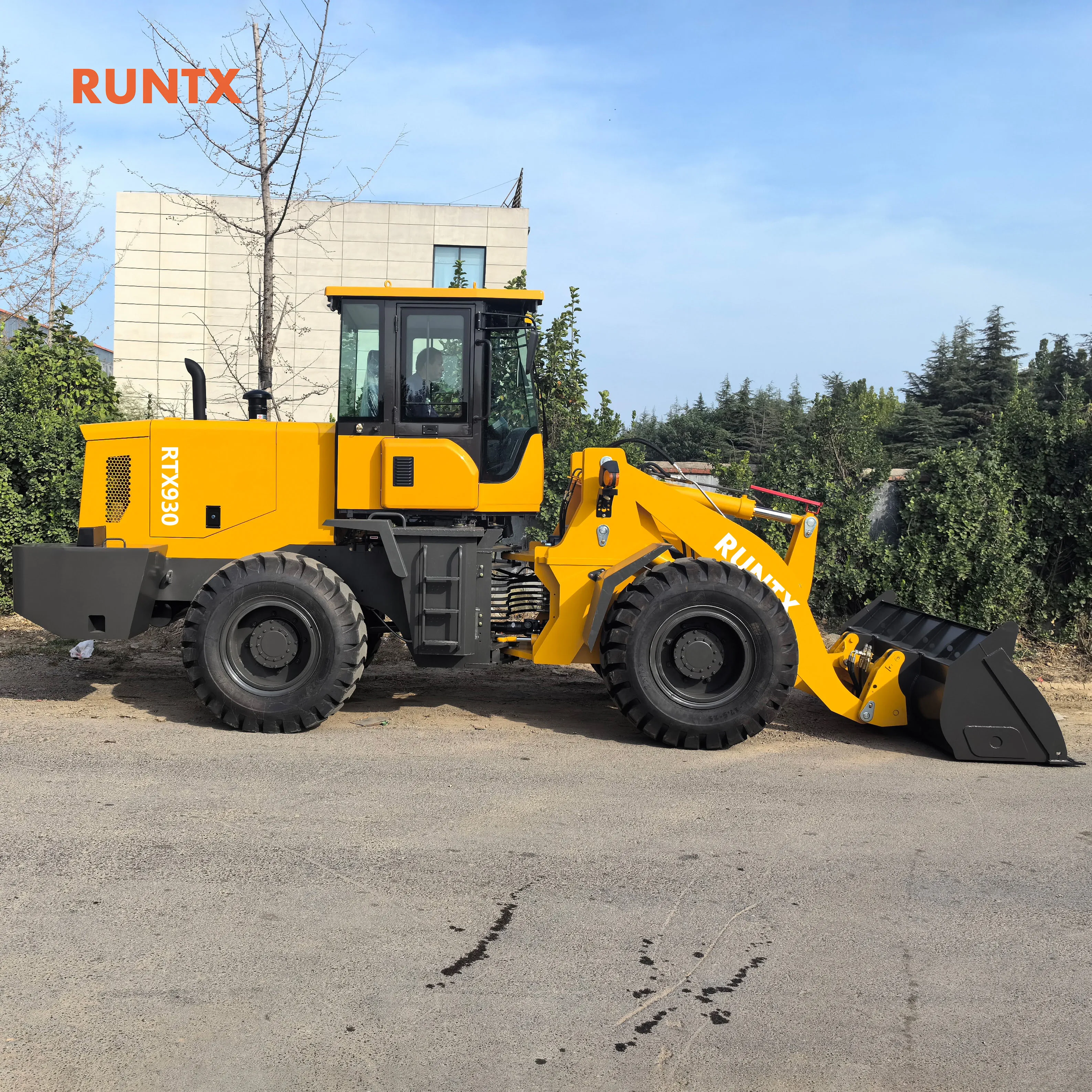 RUNTX Китай одобренный CE 1 7 м3 объем ковша колесный погрузчик 3 тонны 5 тонн для продажи