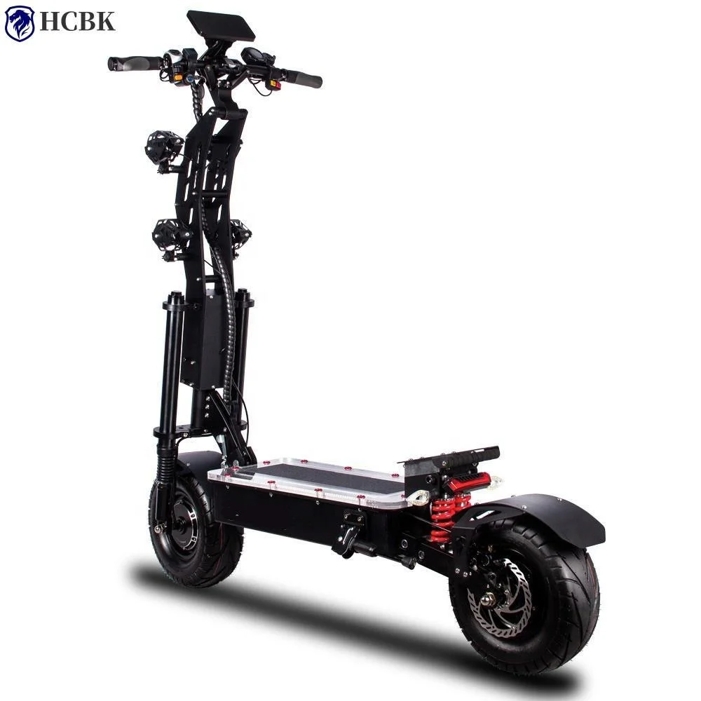 14 Inch 72V 10000W Electric Scooter with 40Ah 50Ah 60Ah 80Ah 100Ah Large Capacity Battery High Speed Off-road Electric Scooter