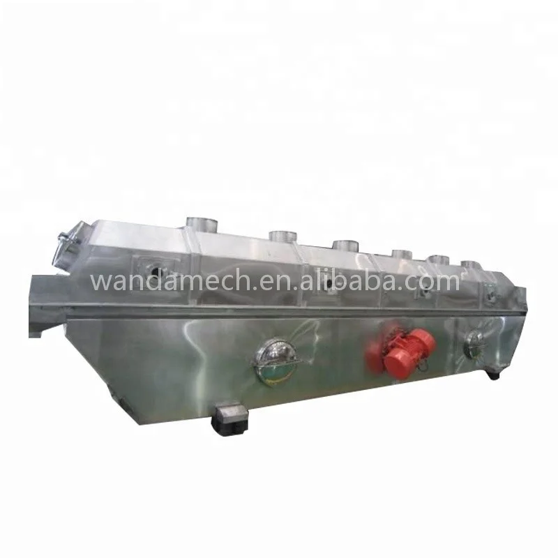 Granules Professional Continuous Rectilinear Vibrating Fluid Bed Dryer for industrial salt/edible salt