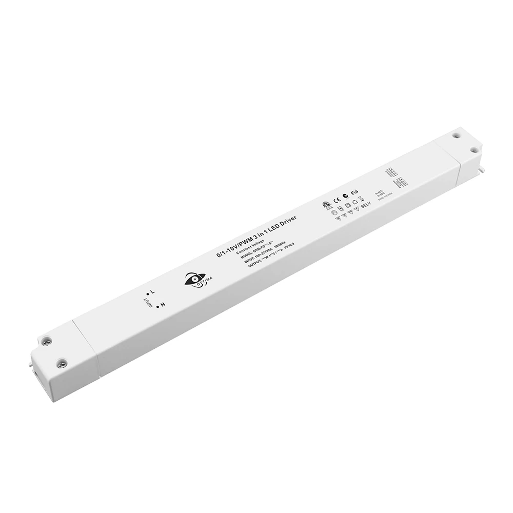 0-10v 24vdc 100w linear power supply led tube driver for led lighting project