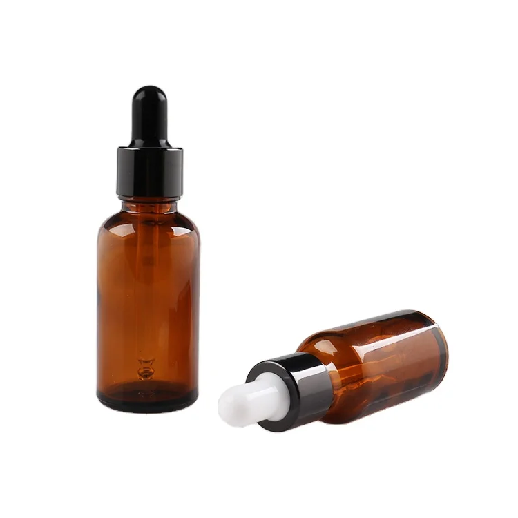 5ml 10ml 15ml 20ml 30ml 50ml 100ml amber glass essential oil bottle perfume cosmetic liquid  storage container with eye dropper