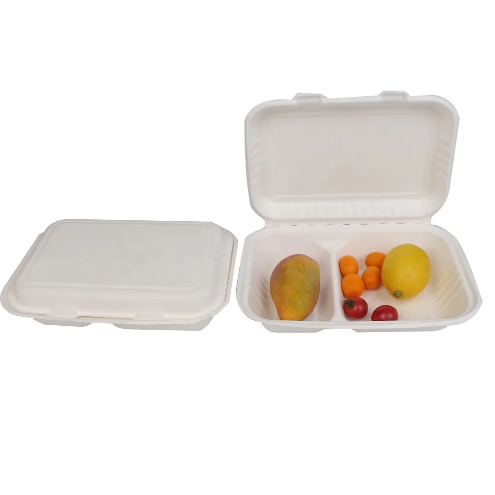 H-96-2 GreenPacking Eco Pulp Paper Sugarcane Pulp Packaging Food Box
