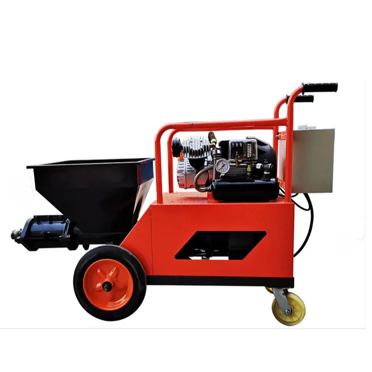 Fully automatic Small 220v Construction Render Plaster Mortar Pump Texture Sprayer Machine Cement Spray Gun for Wall