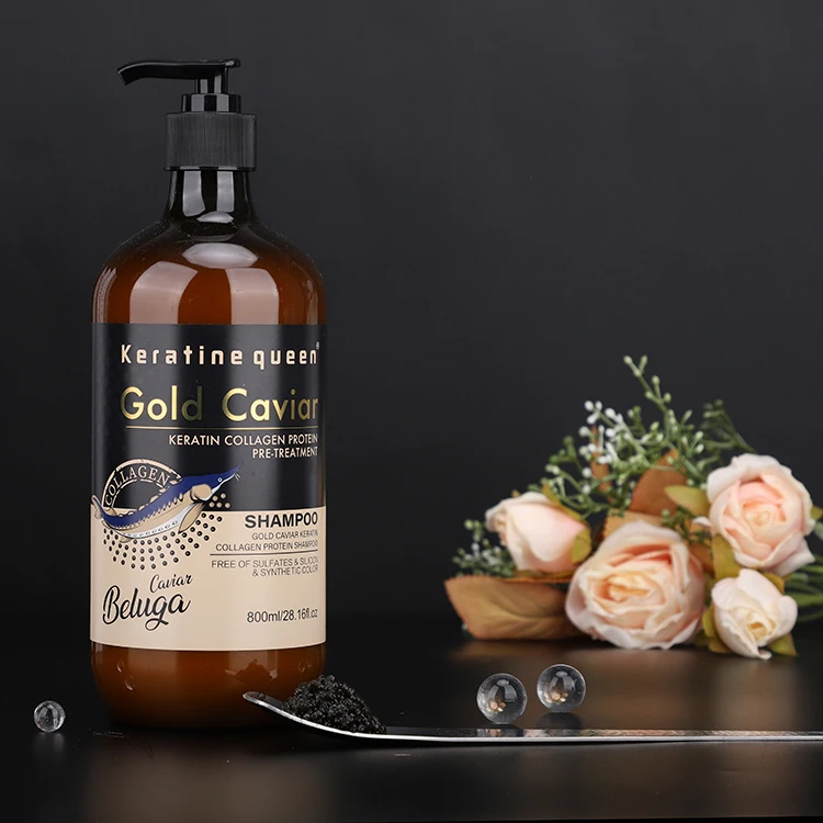 Customize Logo Brand Black Caviar Active Clarifying Shampoo And Conditioner Set for Repairing Hair