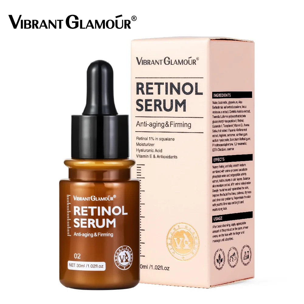 VIBRANT GLAMOUR To lighten dry fine lines anti-aging Firming skin Retinol Face serum 30ml