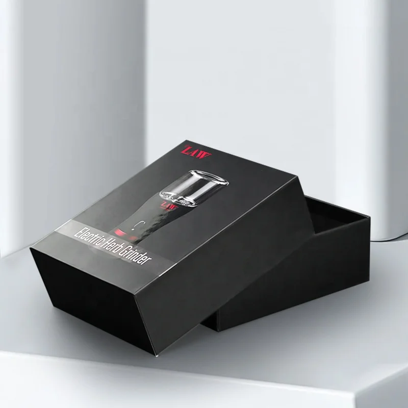 Customized Luxury Black Spot UV Heaven and Earth Cover Packaging Electrical Products Packaging Gift Rigid Box